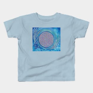 Flower of Life, element of air Kids T-Shirt